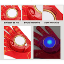 Luva do Homem de Ferro com Luz e Som Realistas