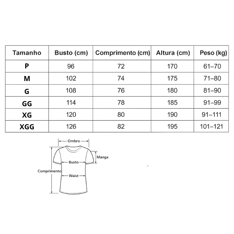 Camiseta Casual Fitness