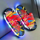 Chinelo do Homem-Aranha com Luz Mágica de LED