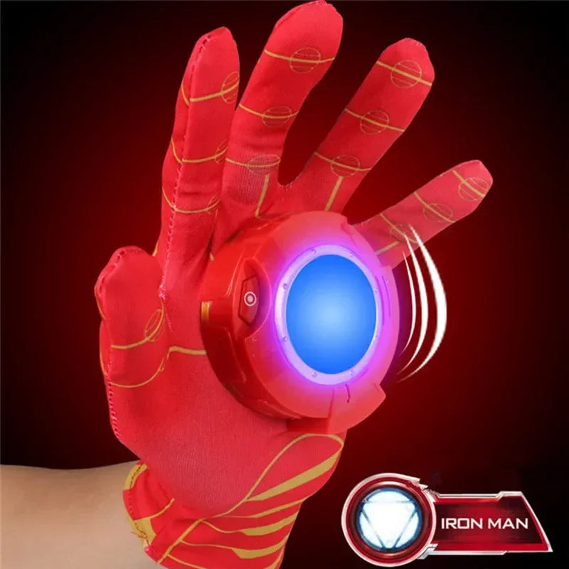 Luva do Homem de Ferro com Luz e Som Realistas