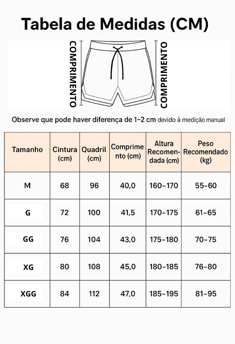 Shorts Camuflado Pro 2 em 1